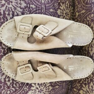 Tan Comfort Sandals with Adjustable Straps